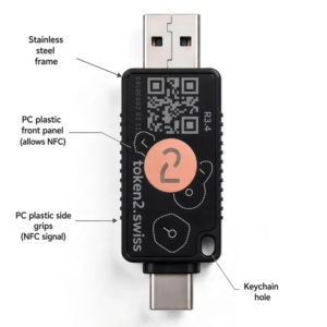 Buy Token2 PIN+ Dual Ace R3.4 - NFC FIDO2.1 Security Key with Metal Frame